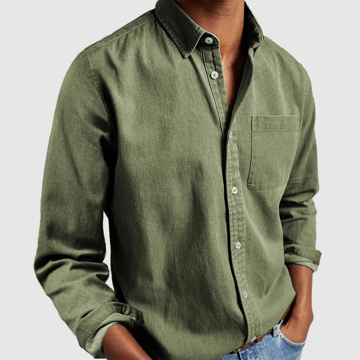 Hayden | Chemise à manches longues avec col à revers pour homme