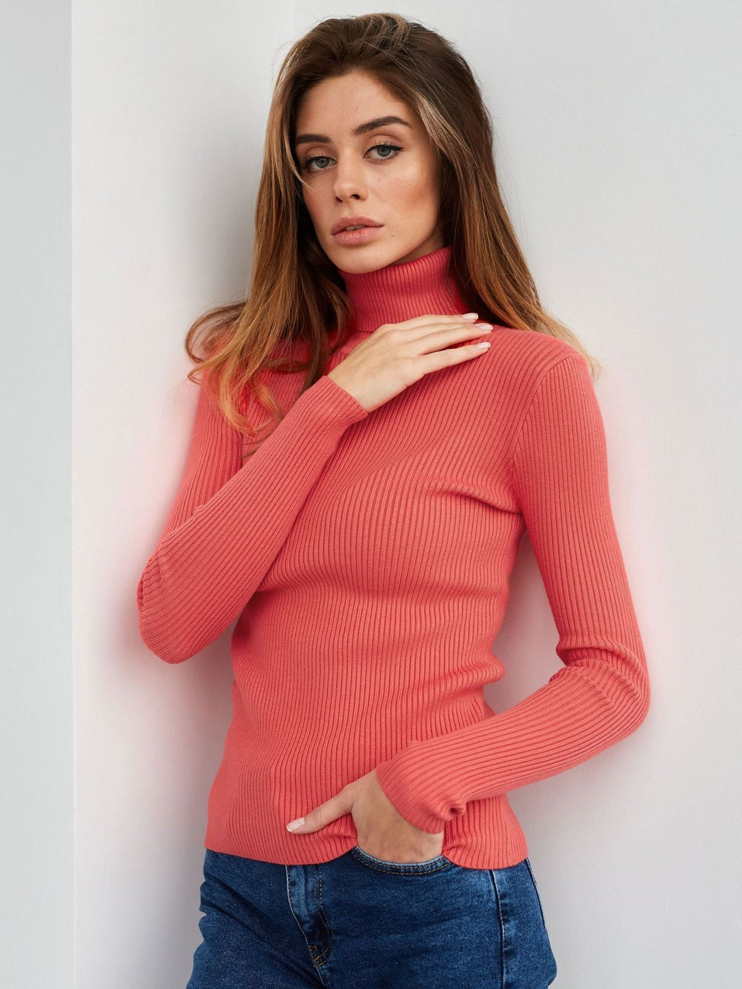 Solene | Pull col roulé classique pour femme