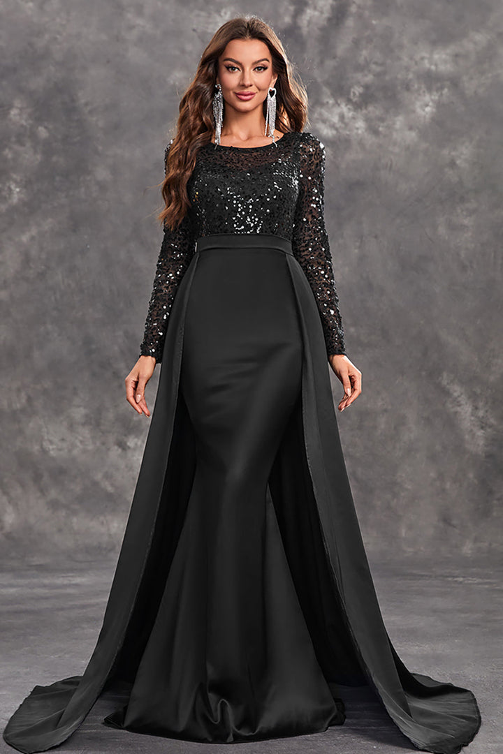 Celina | Robe de soirée drapée en sequins pour femmes