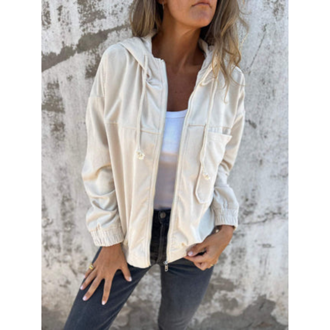 Amara | Veste à capuche zippée à manches longues pour femme