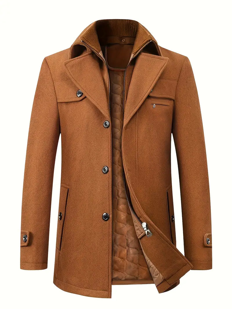 Dwayne | Long manteau trench élégant pour homme