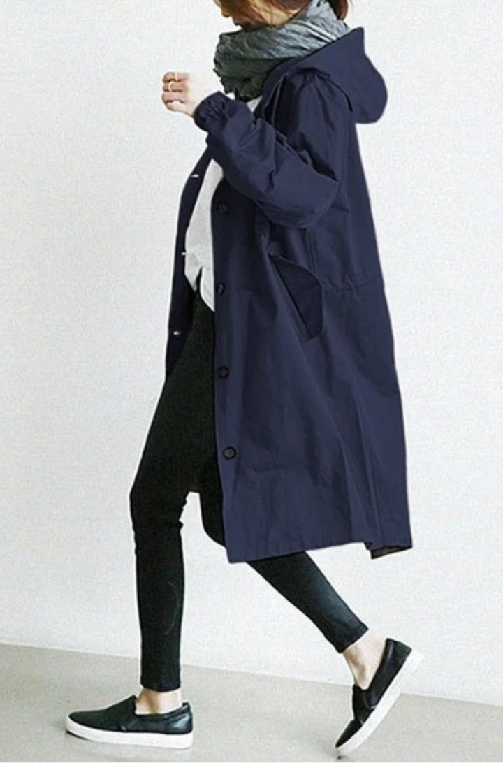 Sanne | Trench-coat Femme Coupe-Vent et Imperméable