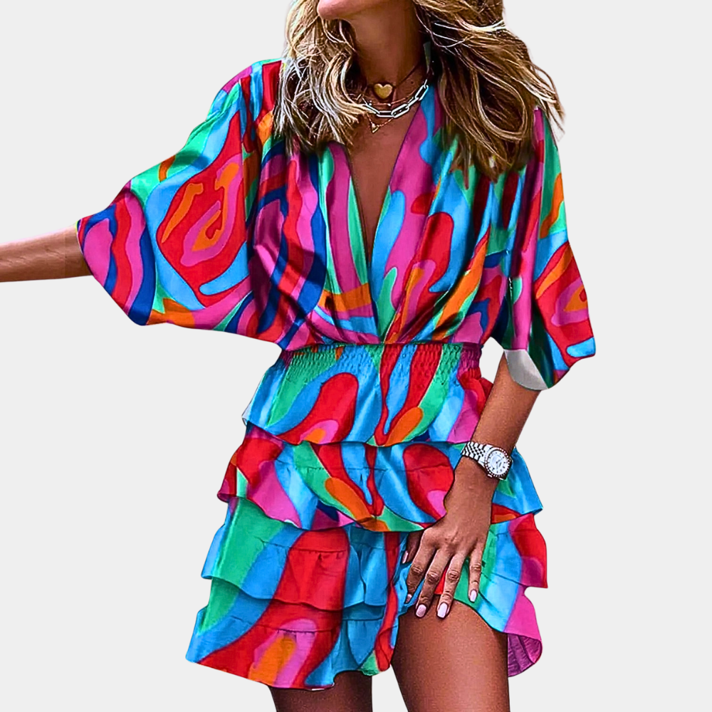 Tamia | Robe élégante et fluide au design sophistiqué pour femmes