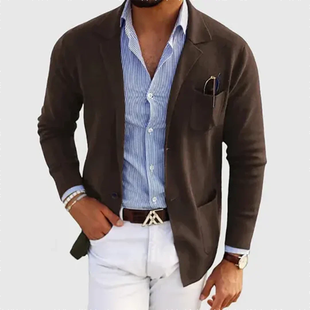 Ocean | Blazer de Travail Décontracté avec Doublure Chaude pour Homme