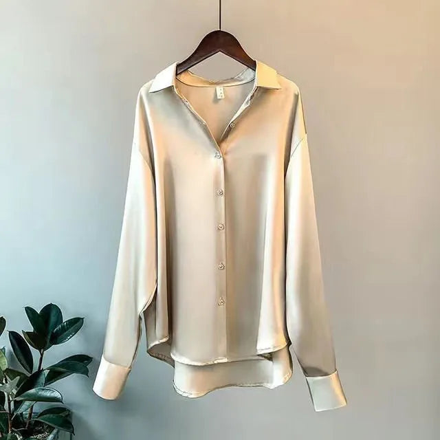 Avery | Chemisier en satin pour femme
