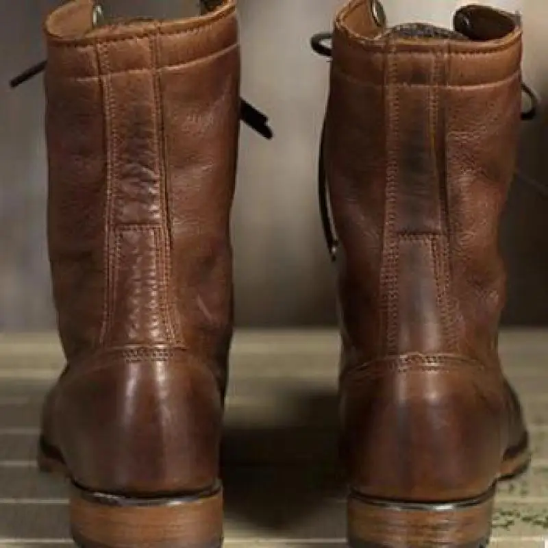 Elara | Bottes plates marron pour femme