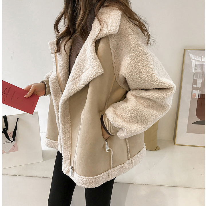 Valeria | Manteau en peluche oversize et élégant pour femme