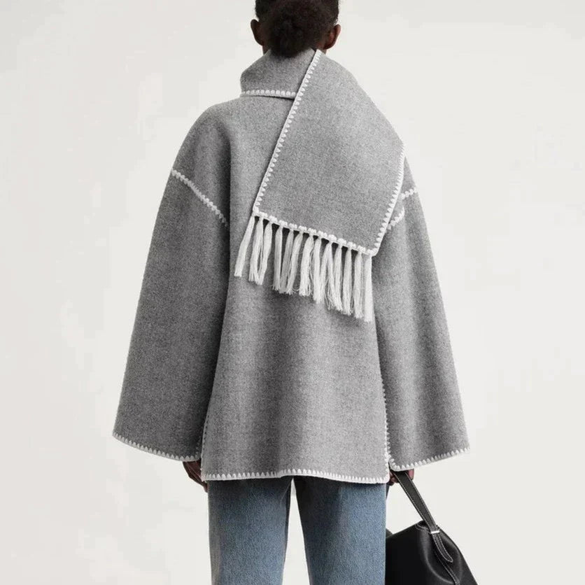 Shaelyn | Veste Écharpe à Devant Drapé pour Femme
