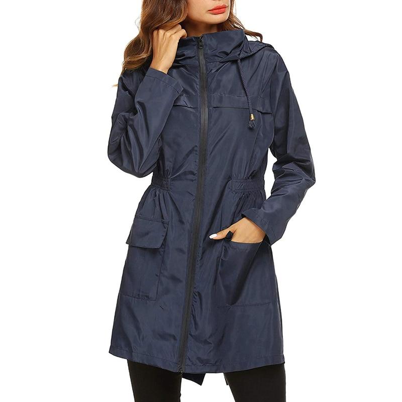 Blayke | Longue veste imperméable à capuche pour femme