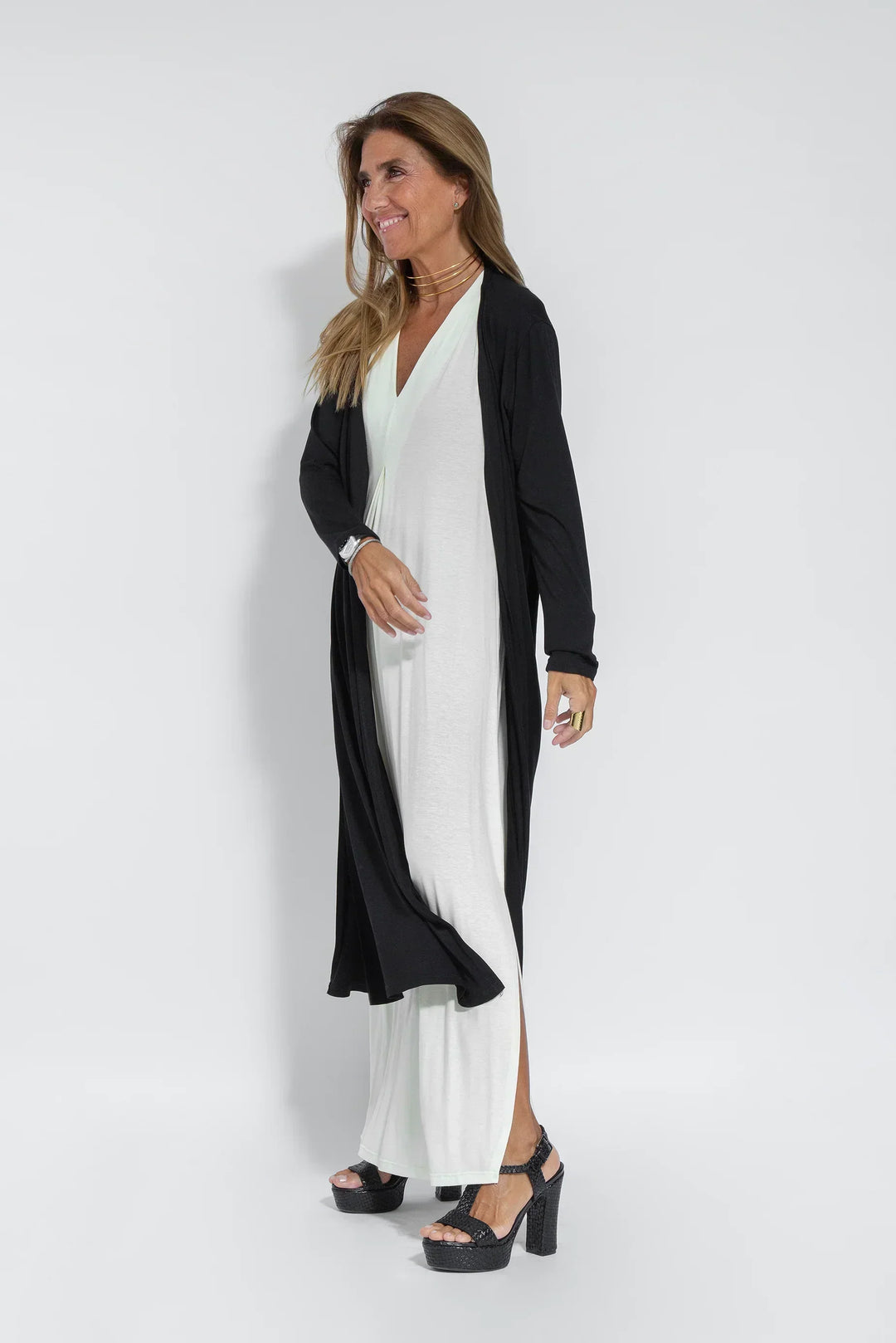 Eleanore | Robe amincissante avec cardigan pour femmes