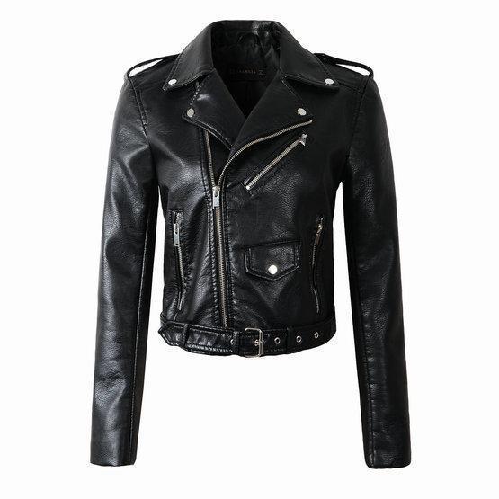 Thalira | Veste motard zippée pour femme